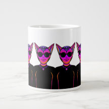 Desenho de personagens felinos