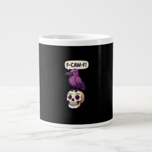 Caneca De Café Grande Desenho Gráfico de Humor de Halloween Crânio de Co