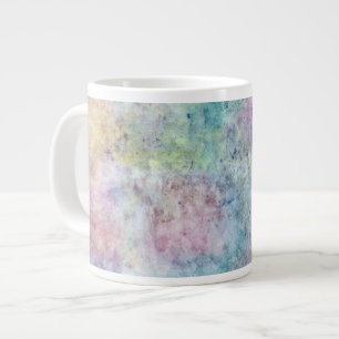 Caneca De Café Grande desenho manual sem abstrato de aquarela