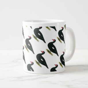 Caneca De Café Grande Desenho Negro Muscovy