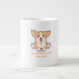 Caneca De Café Grande Desenhos Perfeitos para Amantes de Cães e Presente