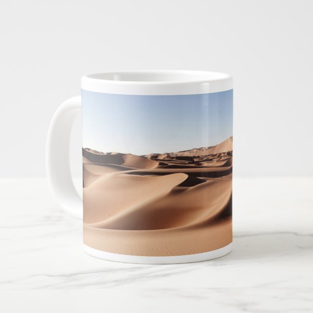 Caneca De Café Grande Desertos | Dunas de Areia dos Emirados Árabes Unid (Frente Esquerda)