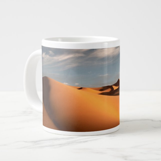 Caneca De Café Grande Desertos | Erg Chebbi Dunes Marrocos (Frente Esquerda)