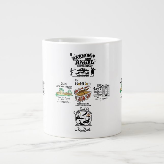 Caneca De Café Grande Design 5 ChicagoTopic - Restaurantes (Frente)