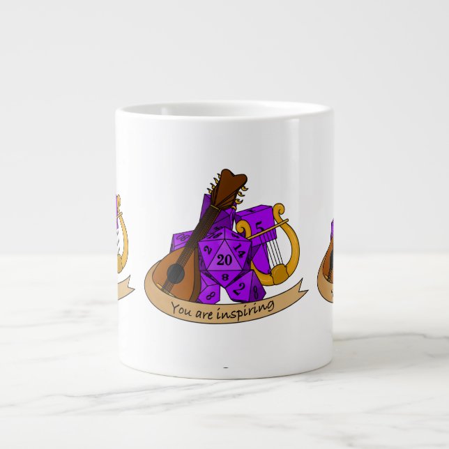 Caneca De Café Grande Design de Bard Dice (Frente)