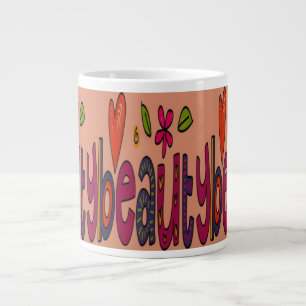 Caneca De Café Grande design de beleza para uma pessoa bonita