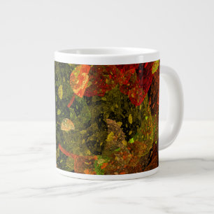 Caneca De Café Grande Design de decoração colorida de outono