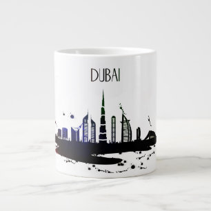 Caneca De Café Grande design de desenho da vista da cidade do Legal Duba