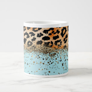Caneca De Café Grande Design de Impressão Animal na Moda