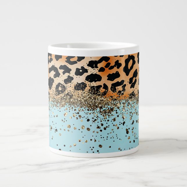 Caneca De Café Grande Design de Impressão Animal na Moda (Frente)