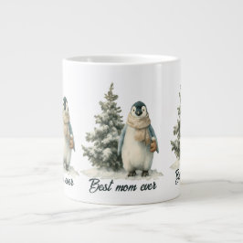 Caneca De Café Grande Design de “Melhor Mãe de Todos os Tempos” de Pingu
