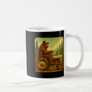 Caneca De Café Grande Design de Trator de Pé para Homens Fazendei