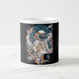 Caneca De Café Grande Design do Astronauta Mundial