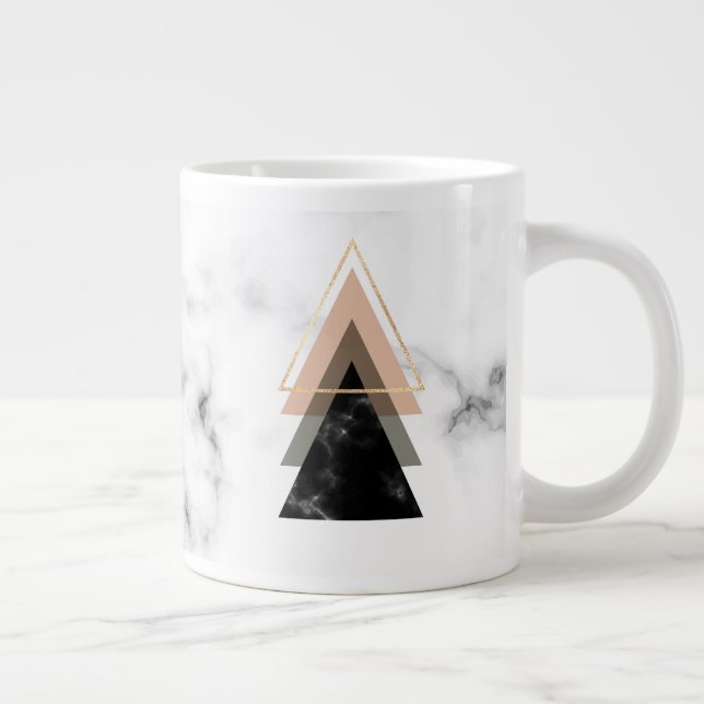 Caneca De Café Grande Design Impressão de Pastel Marble (Direita)