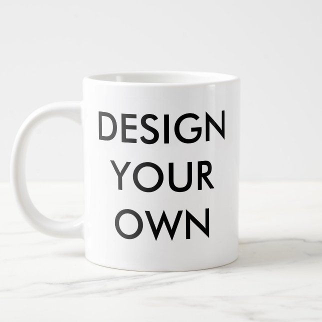 Caneca De Café Grande Design Seu Jumbo Mug Personalizado (Esquerda)