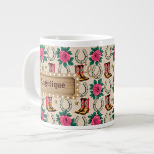 Caneca De Café Grande Designer da Princesa do Centro-Oeste Personalizado