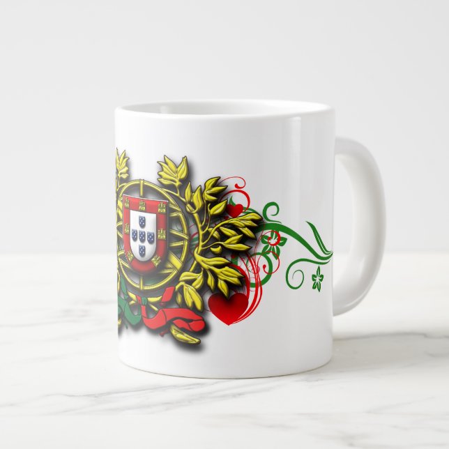 Caneca De Café Grande Designs portuguesas (Frente Esquerda)