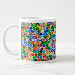 Caneca De Café Grande Deslocamento Hexágonos Rodovia 20oz Mug