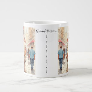 Caneca De Café Grande Destino Turístico de Istambul, Turco, Turkeye