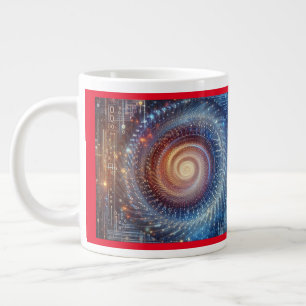 Caneca De Café Grande Desvendar o Realm Digital