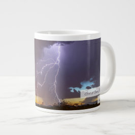 Caneca De Café Grande Deus da Glória Troveja Salmo 105:39 KJV
