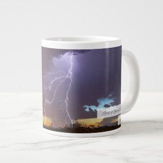 Caneca De Café Grande Deus do Glory Thunders Psalm 105:39 KJV