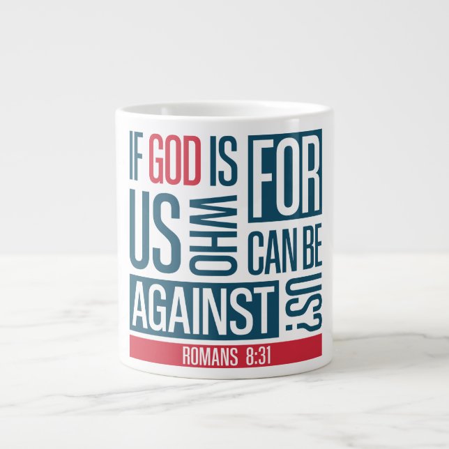 Caneca De Café Grande Deus por nós (Frente)