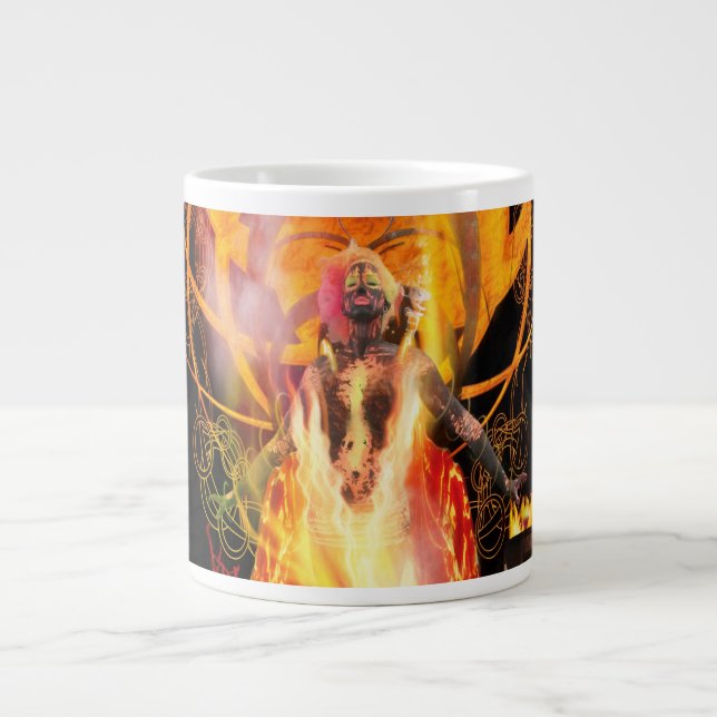 Caneca De Café Grande Deusa de Fire PELE (Frente)