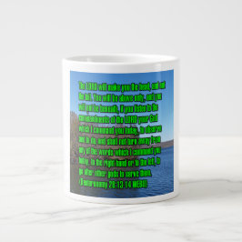 Caneca De Café Grande Deuteronômio 28:13-14 WEBU Mug