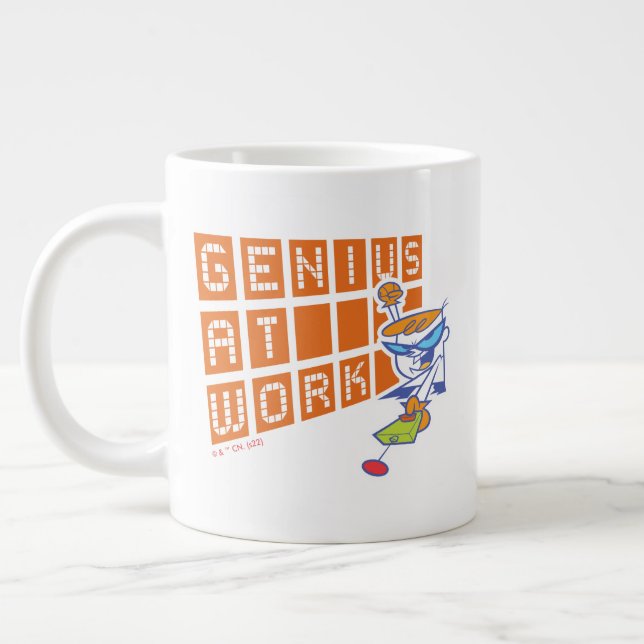 Caneca De Café Grande Dexter "Genius At Work" (Esquerda)