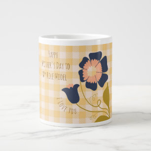 Caneca De Café Grande Dia das Mães,Feliz Dia das Mães ao Meu Modelo de V