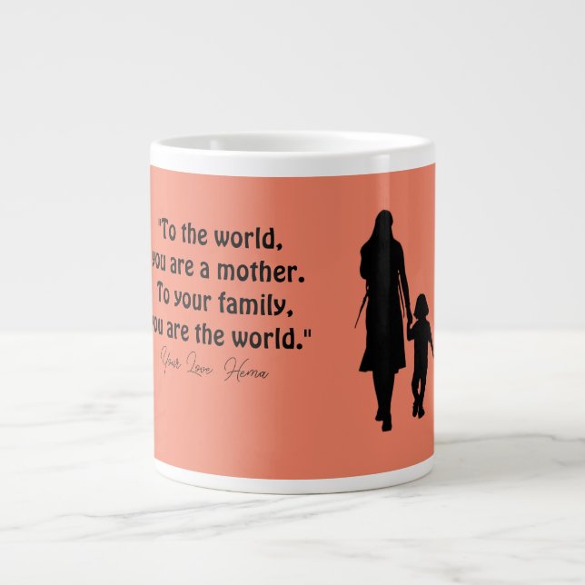 Caneca De Café Grande Dia de as mães (Frente)