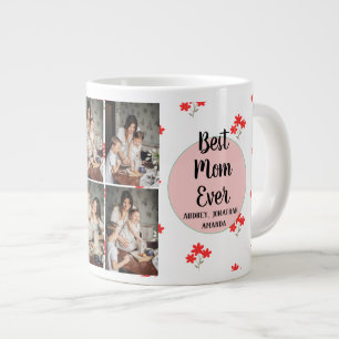 Caneca De Café Grande Dia de as mães personalizado, presente floral de c