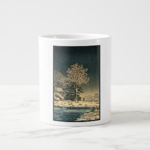 Caneca De Café Grande Dia de inverno no Rio Sumida, no Japão
