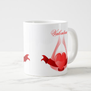 CANECA DE CAFÉ GRANDE DIA DE OS NAMORADOS JUMBO CORAÇÃO MUGS - MELHORES
