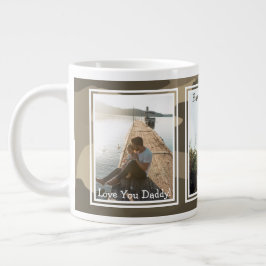 Caneca De Café Grande Dia de os pais Feliz da Camuflagem 3 Fotos