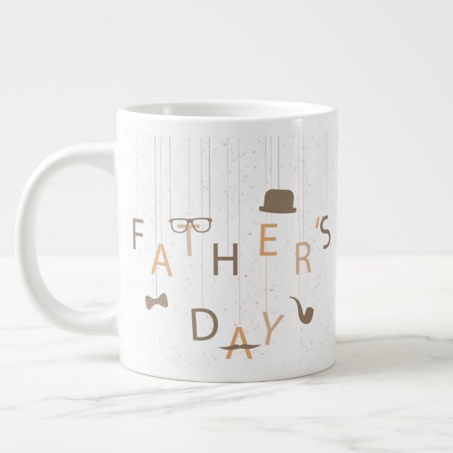 Caneca De Café Grande Dia de os pais Jumbo Mug (Esquerda)