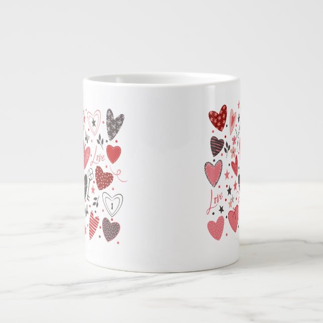 Caneca De Café Grande Dia dos Namorados (Frente)