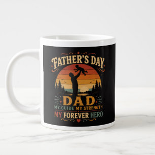 Caneca De Café Grande Dia dos Pais Melhor Pai de Todos os Tempos Vintage