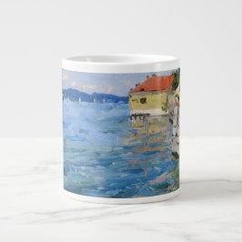 Caneca De Café Grande Dia Ensolarado no Lago de Constança (Sul da Aleman