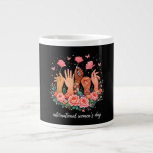 Caneca De Café Grande Dia Internacional da Mulher 8 Março 2026