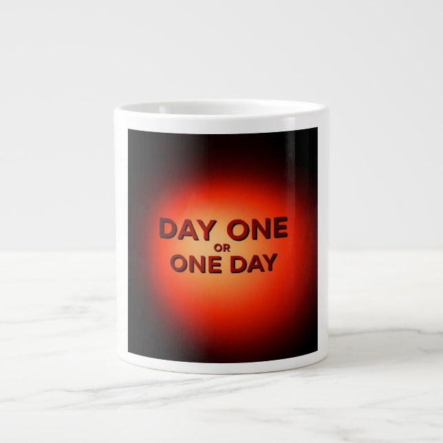 Caneca De Café Grande Dia Um ou Um Dia (Frente)
