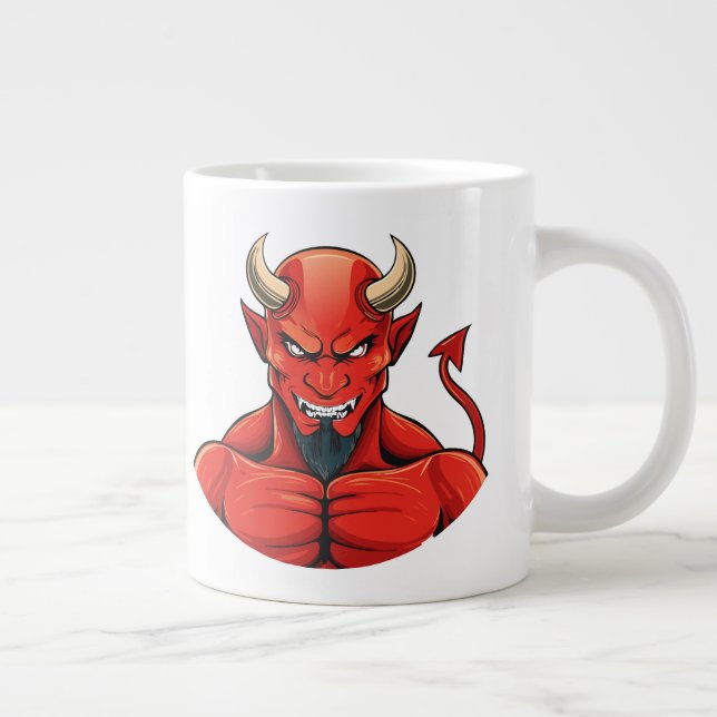Caneca De Café Grande Diabo  (Direita)