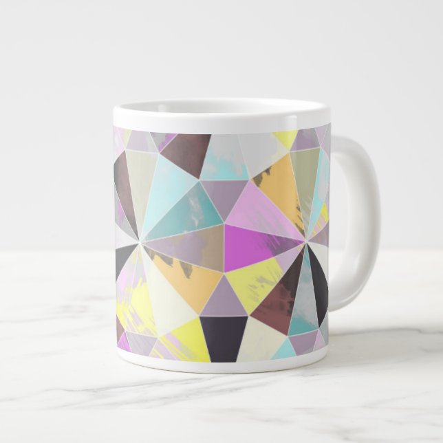 Caneca De Café Grande Diamante (Frente Esquerda)