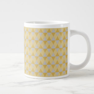 Caneca De Café Grande Diamantes amarelos