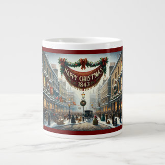 Caneca De Café Grande Dickensian "Happy Christmas 1843" Mug