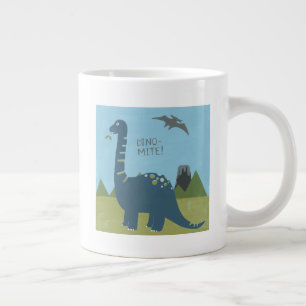 Caneca De Café Grande Dino-mite Dinossaur
