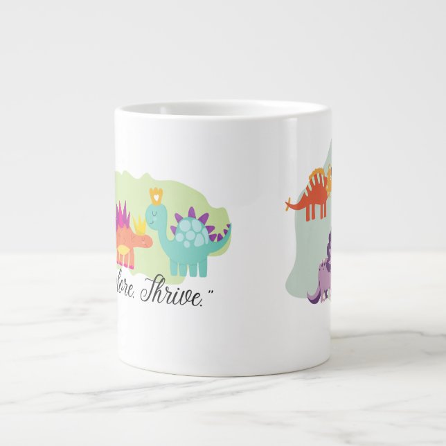 Caneca De Café Grande Dinossauro (Frente)