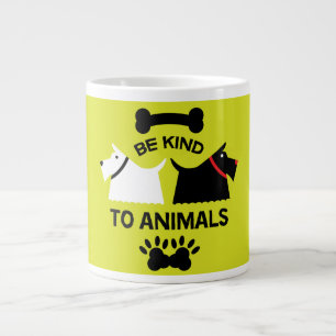 Caneca De Café Grande Direitos de Proteção do Bem-Estar dos Cães   Bolic