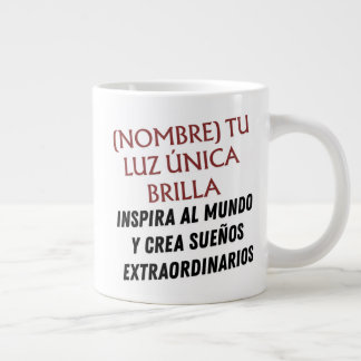 CANECA DE CAFÉ GRANDE DISEÑO REGALO PERSONALIZADO (NOMBRE)ENERGÍAINSPIRA